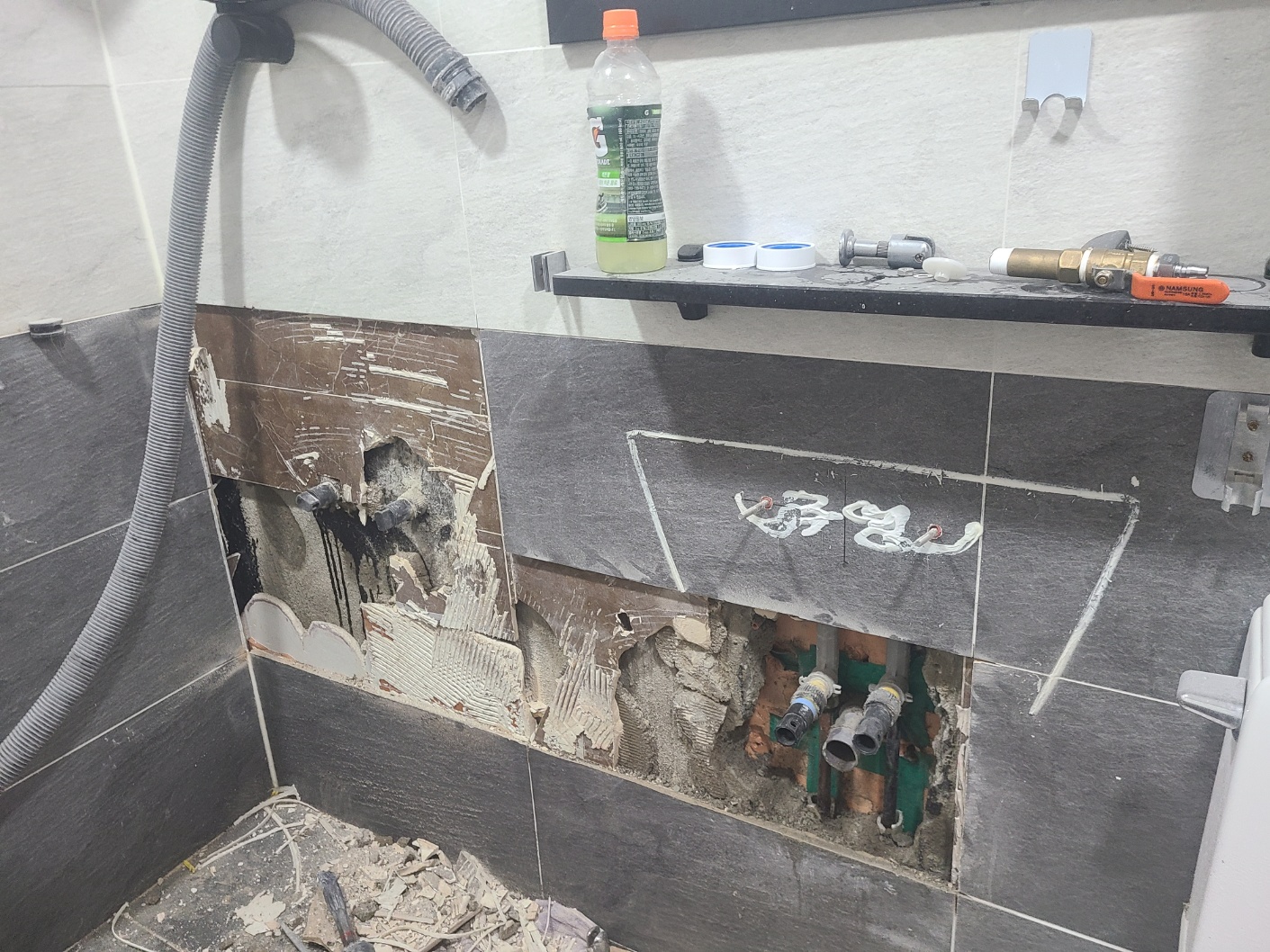 천안 누수탐지 장비 및 시공 이미지